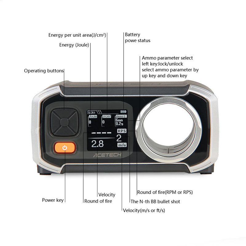 Acetech AC6000 BT Chronograph  Gelbiubiu   