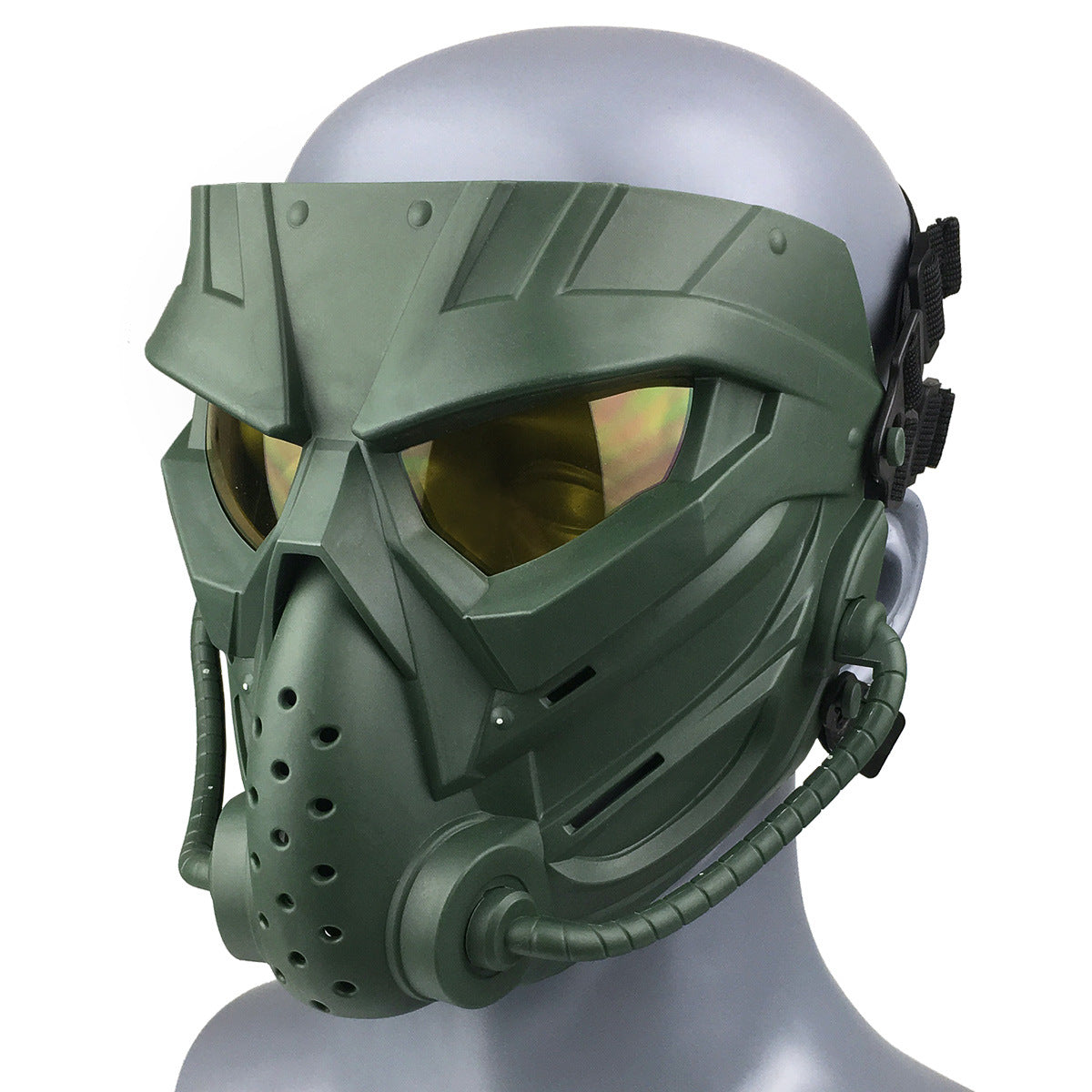 Tactical Full Face Protective Mask  gelblasterbest Green Yellow 