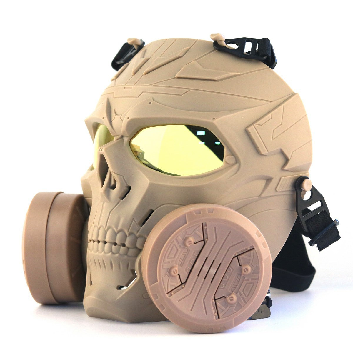 Tactical Protective Mask With Dual Fans  gelblasterbest Yellow Yellow 
