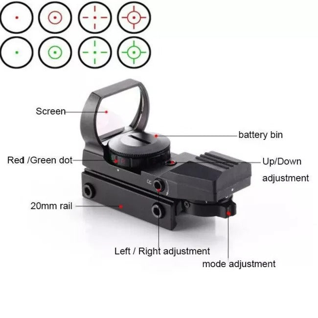 HD101 Metal Holographic Sight  Gelbiubiu   